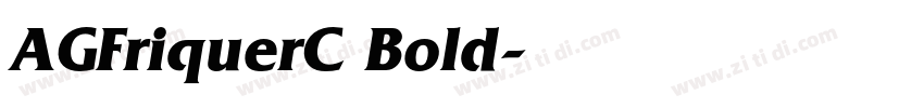 AGFriquerC Bold字体转换